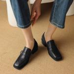 Handcrafted Genuine Leather Women's Shoes: Luxurious Elegance in Every Detail(Edsl2759)