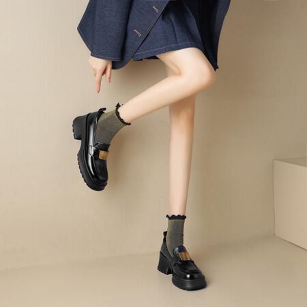 Handcrafted Luxury Leather Women's Shoes: Elegance Redefined(Edsl2796)