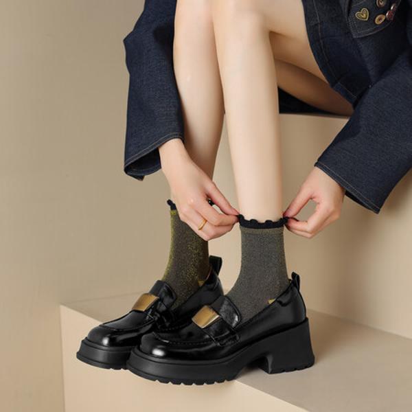 Handcrafted Luxury Leather Women's Shoes: Elegance Redefined(Edsl2796)