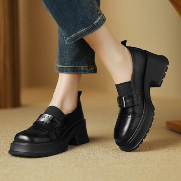 Handcrafted Luxury Leather Women's Shoes(Edsl2777)