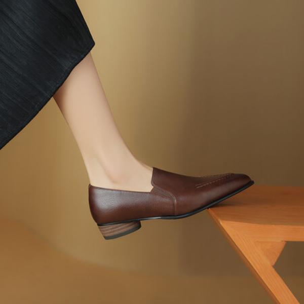 Handcrafted Luxurious Leather Women's Shoes(Edsl2763)