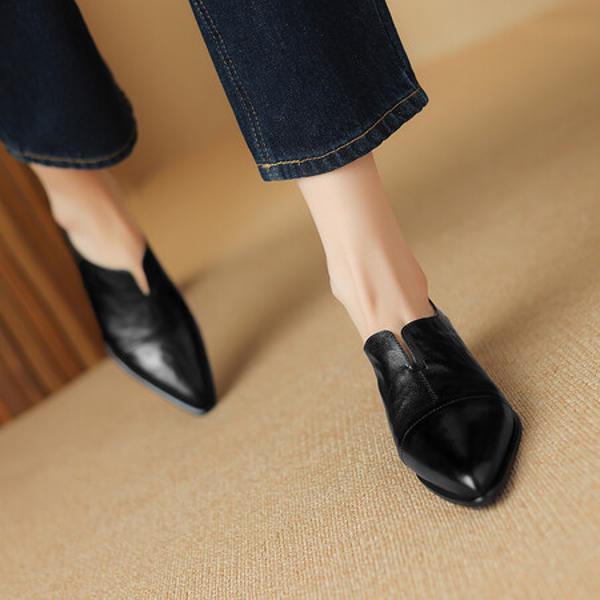 Luxurious Handcrafted Leather Shoes for Elegant Women(Edsl2765)