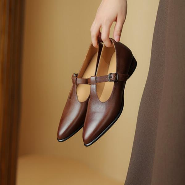 Luxury Handcrafted Genuine Leather Women’s Shoes: Exquisite Craftsmanship and Elegance(Edsl2764)