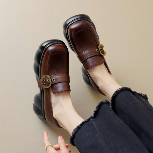 Elegant Handcrafted Genuine Leather Women's Shoes - Supreme Craftsmanship & Luxury(Edsl2798)