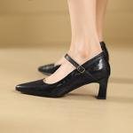 Handcrafted Leather Women's Shoes: Elegance and Luxury Redefined(Edsl2812)