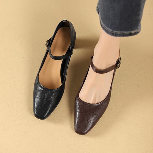 Handcrafted Genuine Leather Women's Shoes: Luxurious Elegance in Every Stitch(Edsl2800)