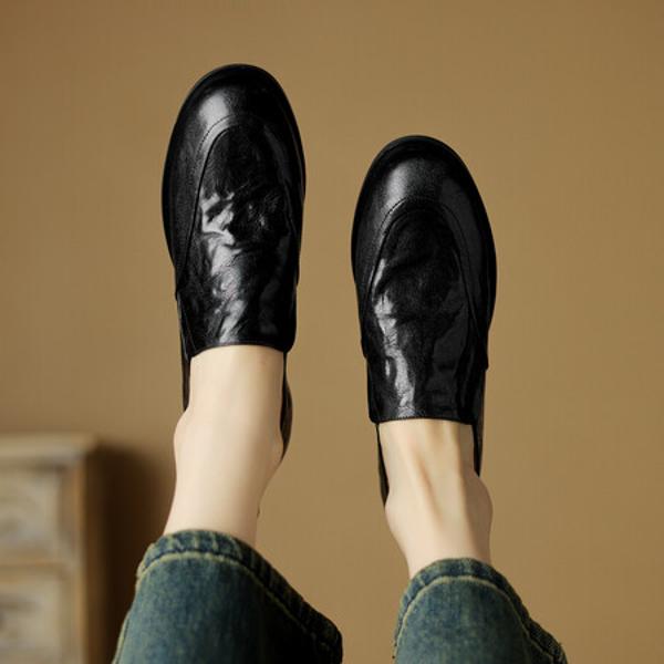 Handcrafted Luxury Leather Women's Shoes: Elegance in Every Stitch(Edsl2799)