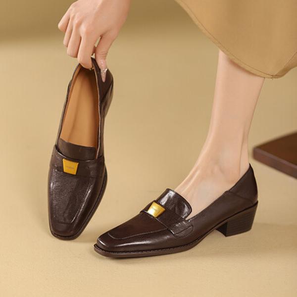 Handcrafted Genuine Leather Women's Shoes: Elegance Meets Luxury Craftsmanship(Edsl2814)
