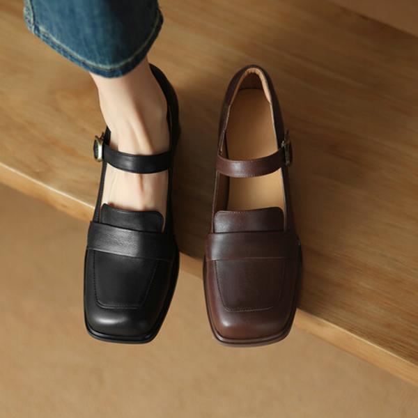 Handcrafted Luxury Leather Shoes for Elegant Women(Edsl2821)