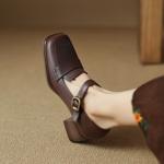 Handcrafted Luxury Leather Shoes for Elegant Women(Edsl2821)