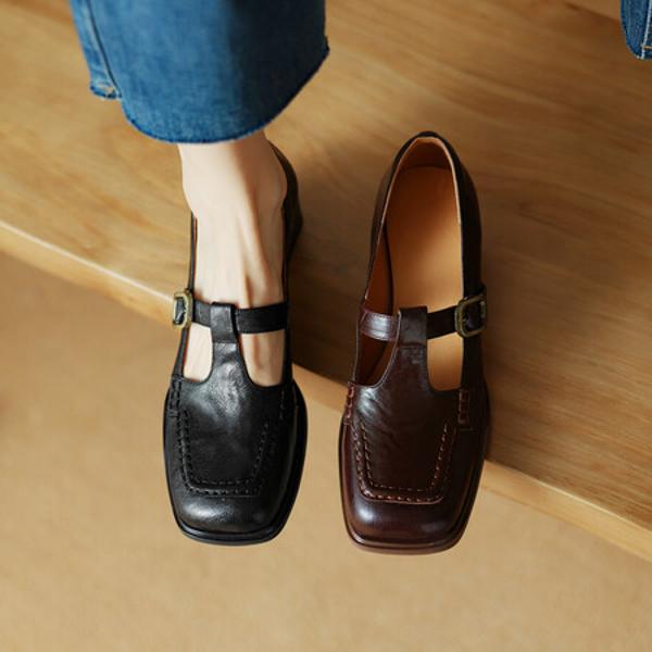 Elegant Handcrafted Leather Women's Shoes: Luxury Quality & Artisanal Craftsmanship(Edsl2819)