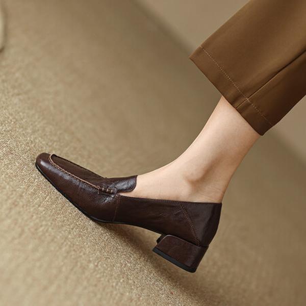 Exquisite Handcrafted Leather Women's Shoes: Luxury, Elegance, Quality(Edsl2月-36)
