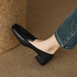 Exquisite Handcrafted Leather Women's Shoes: Luxury, Elegance, Quality(Edsl2月-36)