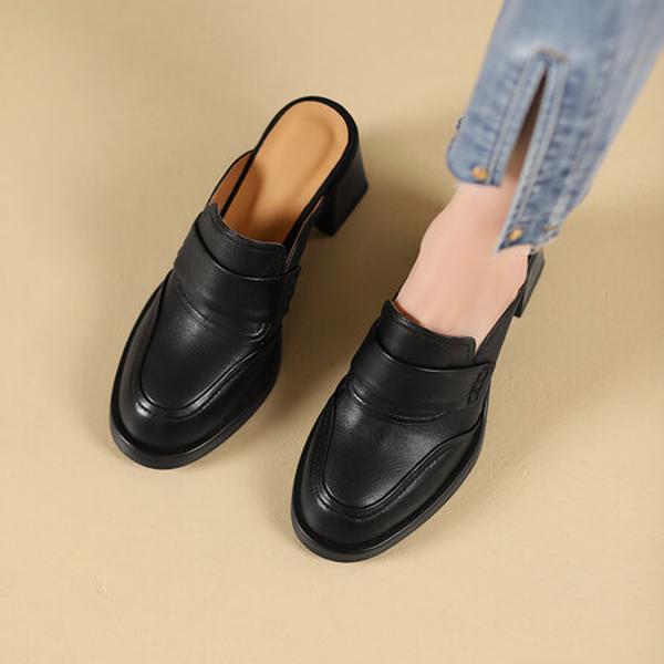 Handcrafted Luxury Leather Women's Shoes - Elegant Artistry & Quality(Edsl2840)