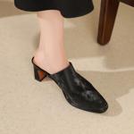 Elegant Handmade Genuine Leather Women's Shoes - Luxury Craftsmanship(Edsl2856)