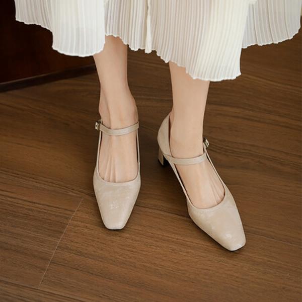 Handcrafted Luxury Leather Women's Shoes: Timeless Elegance(Edsl8月-00)