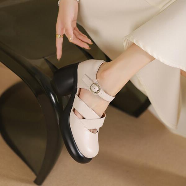 Exquisite Handcrafted Leather Women's Shoes: Luxury Meets Elegance(Edsl2863)