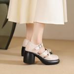 Exquisite Handcrafted Leather Women's Shoes: Luxury Meets Elegance(Edsl2863)