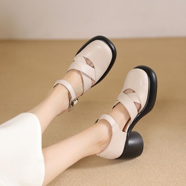 Exquisite Handcrafted Leather Women's Shoes: Luxury Meets Elegance(Edsl2863)