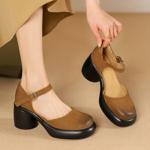 Exquisite Handcrafted Leather Women's Shoes: Luxury, Quality, and Elegance(Edsl2861)