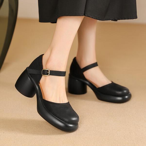 Exquisite Handcrafted Leather Women's Shoes: Luxury, Quality, and Elegance(Edsl2861)