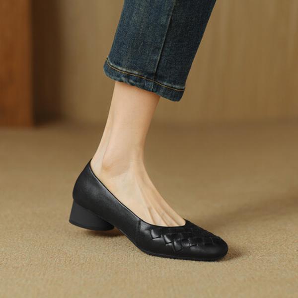 Luxury Handcrafted Genuine Leather Women's Shoes: Exquisite Craftsmanship & Design(Edsl2868)
