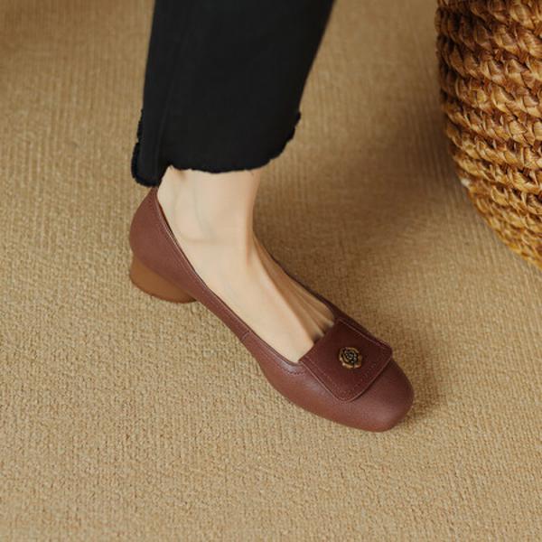 Handcrafted Luxury Genuine Leather Women’s Shoes for Elegance(Edsl2869)