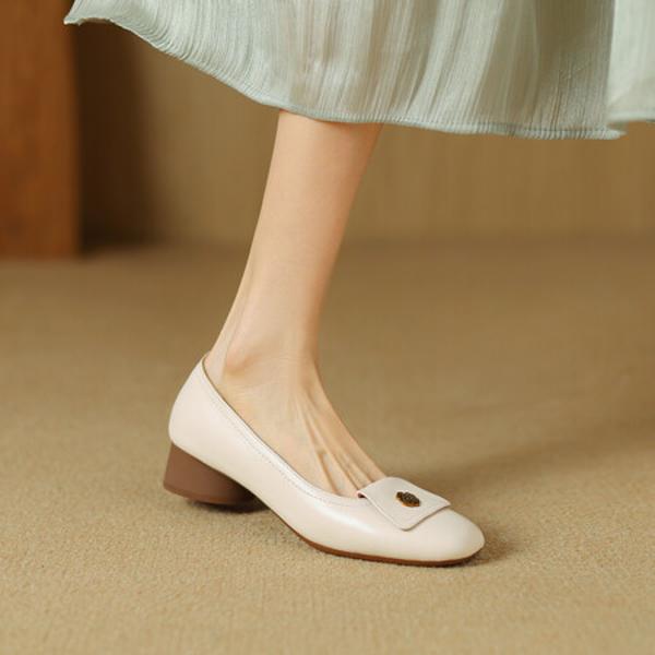 Handcrafted Luxury Genuine Leather Women’s Shoes for Elegance(Edsl2869)