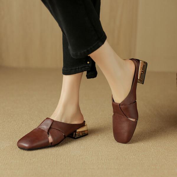 Handcrafted Luxurious Genuine Leather Women’s Shoes with Elegance(Edsl2894)