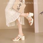 Handcrafted Leather Elegance: Luxurious Women's Footwear(Edsl2889)