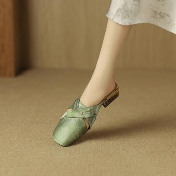 Handcrafted Luxury Leather Women’s Shoes - Timeless Elegance(Edsl2893)