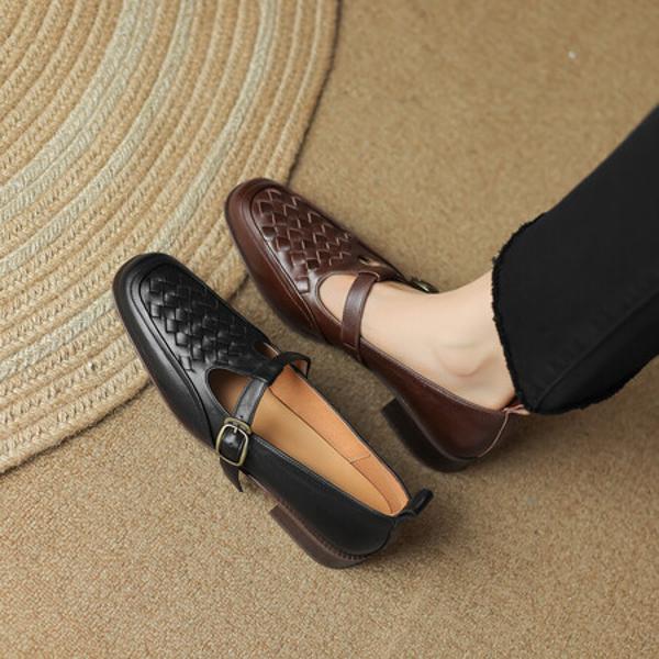 Handcrafted Genuine Leather Women's Shoes - Elegance in Every Detail, High-End Quality(Edsl1月-60)