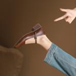 Handcrafted Genuine Leather Women's Shoes: Elegance Meets Luxury and Quality(Edsl2842)