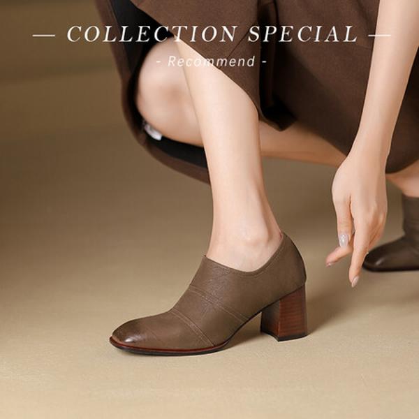 Luxury Handcrafted Leather Women's Shoes - Elegance Redefined(Edsl2929)