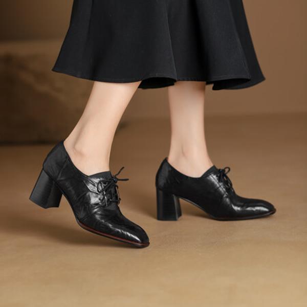 Handcrafted Luxury Leather Women’s Shoes - Elegance in Every Stitch(Edsl2931)