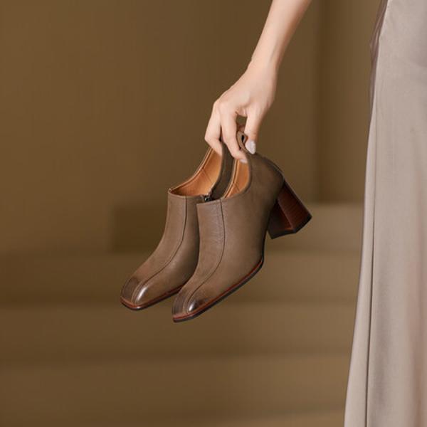 Handcrafted Luxury Leather Women's Shoes: Elegance in Every Stitch(Edsl2930)