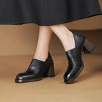 Handcrafted Luxurious Leather Shoes for Elegant Women(Edsl2965)