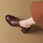 Handcrafted Luxurious Leather Shoes for Elegant Women(Edsl2965)