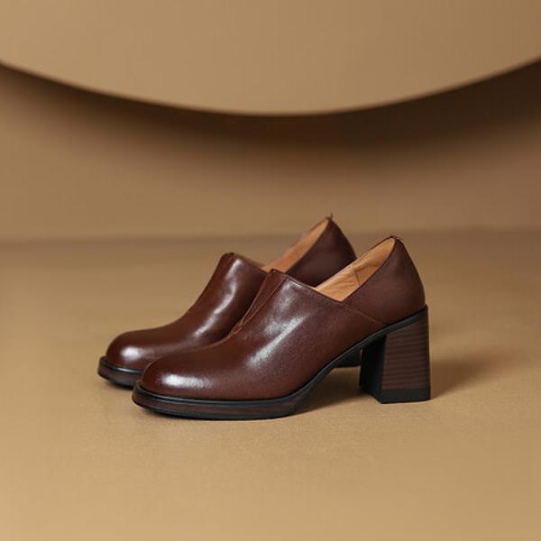 Handcrafted Luxurious Leather Shoes for Elegant Women(Edsl2965)