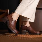 Timeless Elegance: Handcrafted Genuine Leather Women's Shoes of Luxe Quality(Edsl2972)