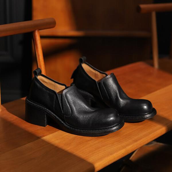 Timeless Elegance: Handcrafted Genuine Leather Women's Shoes of Luxe Quality(Edsl2972)