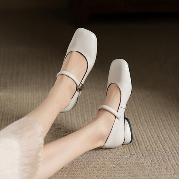Elegant Handcrafted Leather Woman's Shoes, Luxurious Quality(Edsl2986)