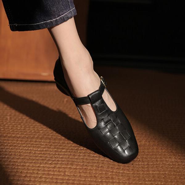 Handcrafted Genuine Leather Women’s Shoes: Luxurious Elegance(Edsl2982)