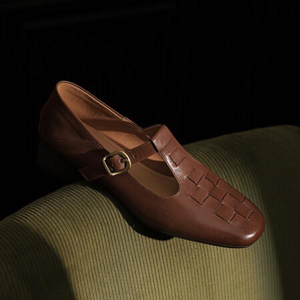 Handcrafted Genuine Leather Women’s Shoes: Luxurious Elegance(Edsl2982)