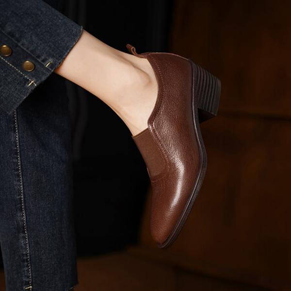 Handcrafted Luxury Leather Women's Shoes: Elegance in Every Detail(Edsl3005)