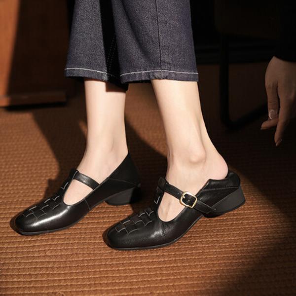 Handcrafted Luxury Leather Women's Shoes: Exquisite Craftsmanship and Timeless Elegance(Edsl2992)