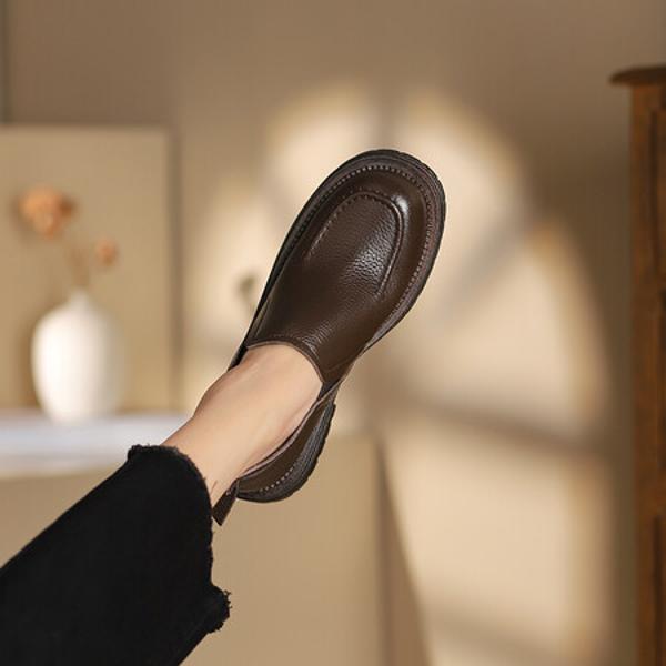 Handcrafted Luxury Leather Women's Shoes: Elegance in Every Stitch(Edsl3033)
