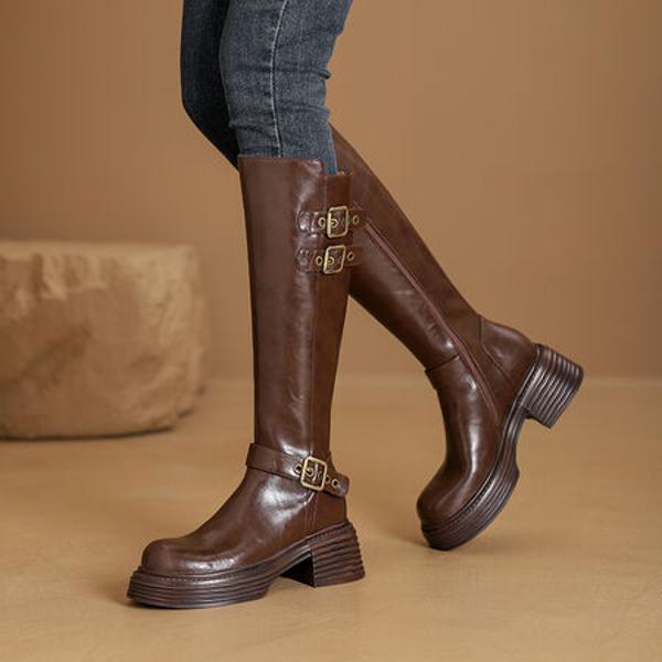 Exquisite Handcrafted Leather Women's Shoes for Timeless Elegance(Edsl3067)