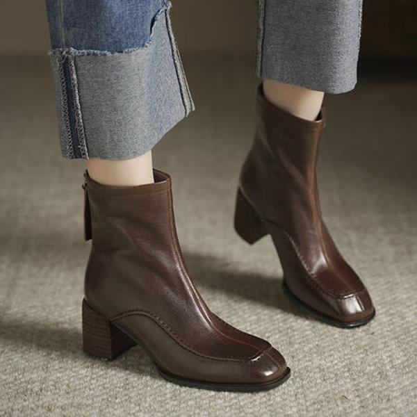 Exquisite Handmade Leather Women's Shoes: Elegance in Craftsmanship(Edsl3076)