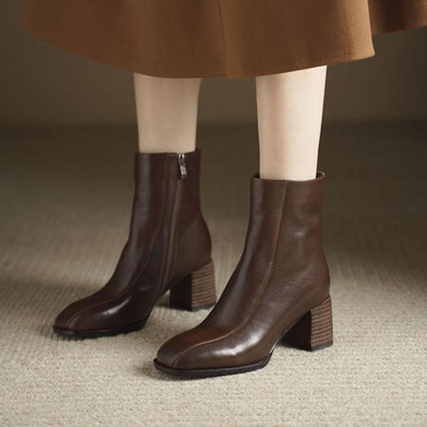 Handcrafted Luxury Leather Women's Shoes: Elegance in Every Stitch(Edsl3077)